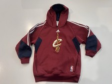 NBA Cleveland Cavaliers Hooded Sweatshirt Adidas Embroidered 2000S Youth Small