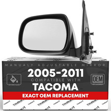 2005-2011 for Toyota Tacoma Driver Side Mirror Manual Folding   Compatible Repla