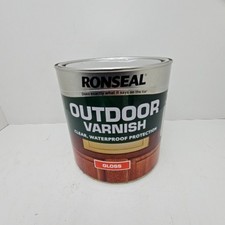 Ronseal Varnish Gloss Finish Clear Waterproof Outdoor 2.5L M