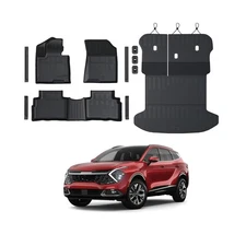 Floor Mats for 2023-2025 2026 Kia Sportage Gas, Full Coverage All Weather Flo...