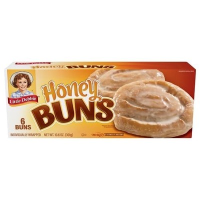 Little Debbie Honey Buns 6 Individually Wrapped 10.6 oz Box