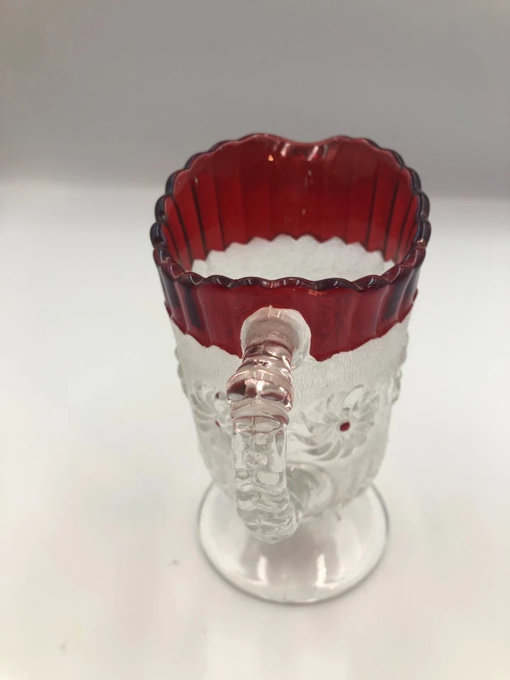 Ruby Stained Roman Rosette Creamer - Image 4 of 4