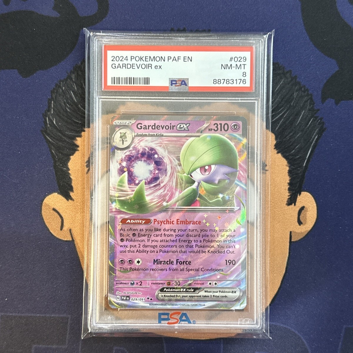 PSA 8 NEAR MINT 2024 Pokemon Paldean Fates GARDEVOIR EX #029 Holo