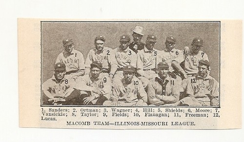 Macomb Potters 1908 Team Picture Baseball Illinois Missouri League - 第 1/1 張圖片