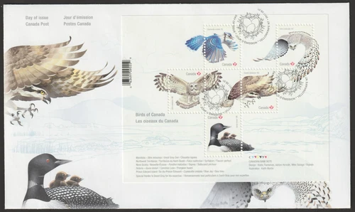 Canada #3017 Birds of Canada - 2, S/S, Official First Day Cover, FDC 2017