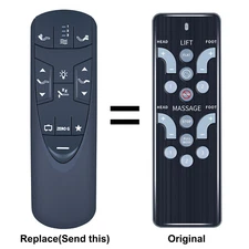 Replacement Remote Control For Reverie 5D RC-WM-103 Adjustable Bed