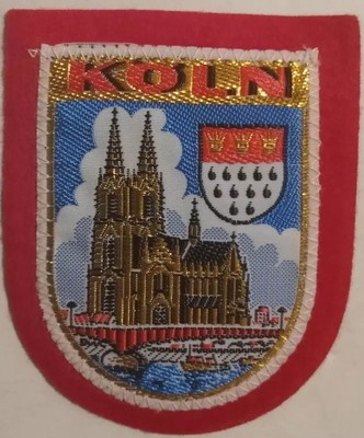 Koln Germany Cathedral woven sew on cloth patch