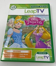 Leapfrog LeapTV Game Disney Princess Ages 4-7 Used Tested Works with Manual