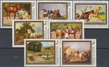 Hungary Horse Paintings 1979 MNH-6 Euro