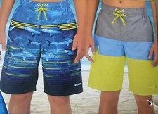 Gerry Boys Youth 2-pack UPF 50 Swim Short Trunks. Size: M10/12