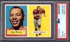 1957 TOPPS JOE PERRY  CARD NO:129 PSA 6 EX-MINT CONDITION