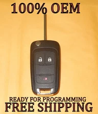 OEM GM CHEVY EQUINOX SONIC SWITCHBLADE FLIP KEY KEYLESS REMOTE FOB TRANSMITTER