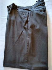 Vintage CHAPS Men's Green Khaki Flat Front Pants 40x32~100% Cotton~VEUC
