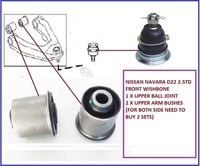 Vordere Obere Querlenker Kugelgelenk & Buchsen FüR Navara D22 Pick Up 2.5TD