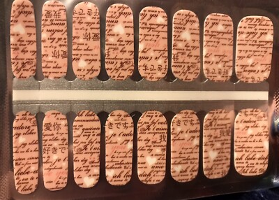 Color Nail Polish Strips, 16ct.LOVE LETTER. READ DESCRIPTION BELOW 
