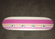 SKATEBOARD CLOTHES WALL HANGER WITH 4 Wheels HOOKS TO HANG Clothes.
