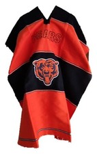 Poncho Chicago Bears Jorongo Sarape Artesanal 2025 Invierno