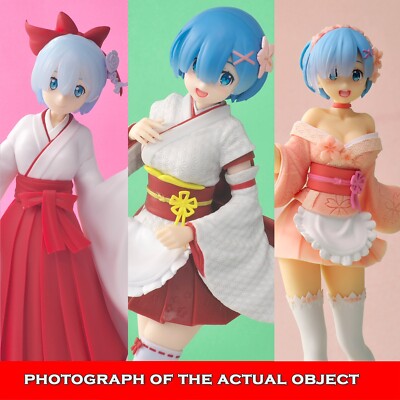 Re Zero  Figure rem  Anime japan Figure 　remu miko set of 2
