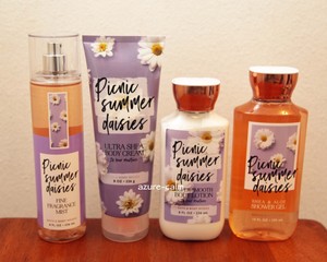 Details About Bath Body Works Picnic Summer Daisies Fragrance Mist Cream Lotion Shower Gel