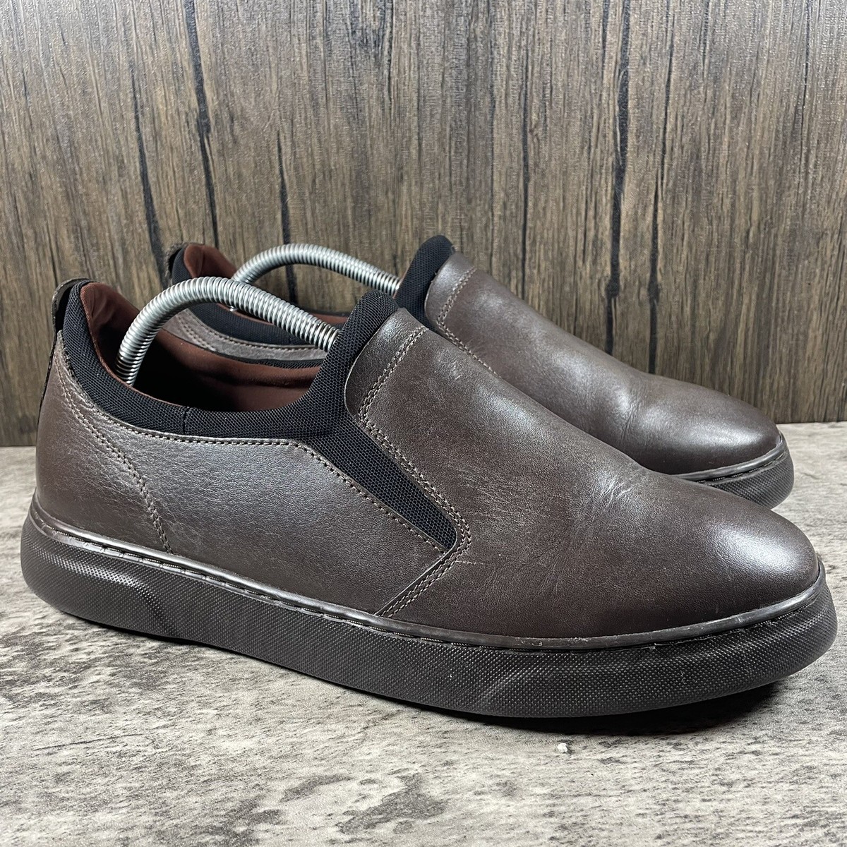 Samuel Hubbard Frequent Traveler Dark Brown Leather Shoes Men’s 9.5 *NO INSOLES* Men main image 4