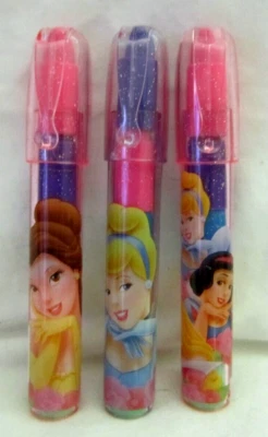 3 Disney Princesses different colored 4.5" Stackable Scented Pen Erasers-New! - Picture 1 of 1