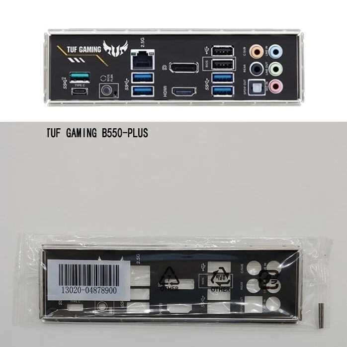 TUF GAMING B550-PLUS FOR ASUS IO I/O SHIELD Back Plate BackPlate