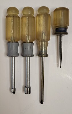 CRAFTSMAN NUT DRIVER =V= 5MM 4198, 9MM 41985, PHILLIPS 41295, AWL 41027 *LOT* 