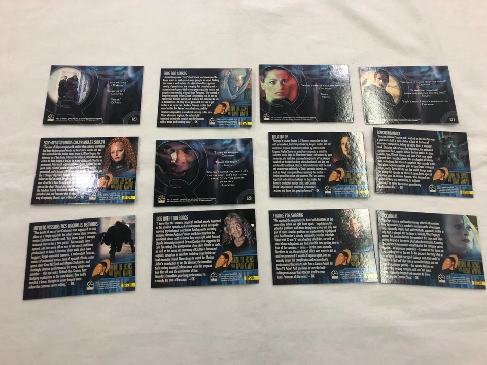 Farscape Season 3 Trading Cards PACK FRESH Quotable Behind the Scenes 12 Lot - Image 2 of 2