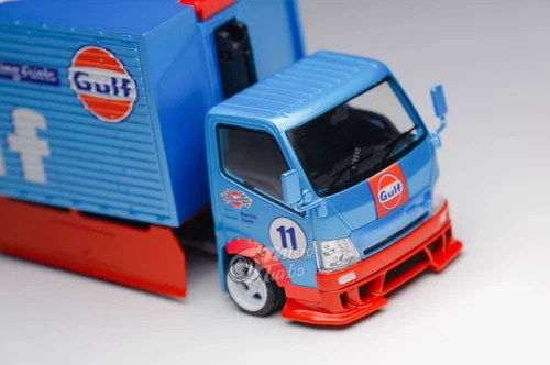 GB MT 1:64 Gulf H300 Tow Truck Custom Racing Fuets Modell Diecast Sammelauto - Bild 14 von 18