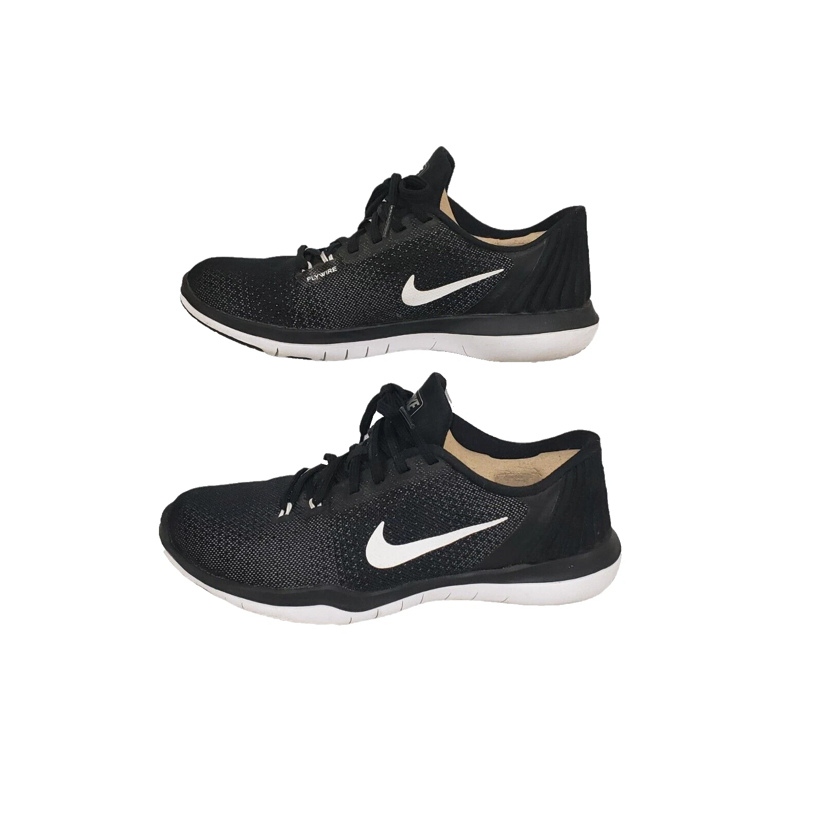 Baskets d'entraînement femme Nike Flex Supreme Tr5 Flywire taille 8 noires et blanches