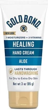 Gold Bond Healing Hand Cream, 3 Oz., with Aloe, Moisture That Lasts through Hand