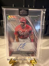 2024 Topps Chrome Black Christian Encarnacion Strand Rookie Refr Auto /150 Reds