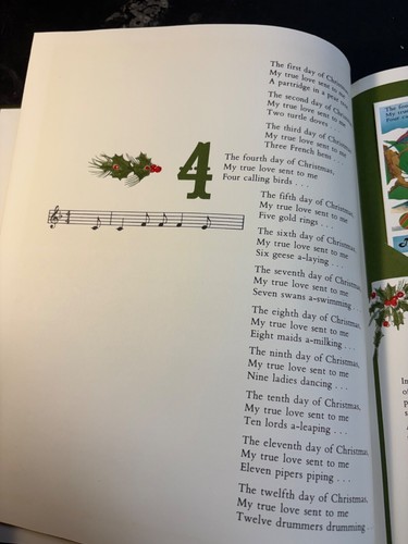 The Twelve Days of Christmas BOOK 1977 Stamps Christmas Island Limited - Picture 7 of 24
