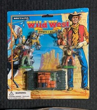 1996 Britains 7504 WILD WEST Cowboys w/ Raft Playset MOC C-6.0 Made in England