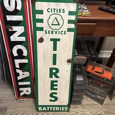 Antique style porcelain look Citi Service dealer service gas Oil Tire Battery