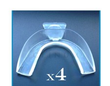 4 x Teeth Whitening Mouth Trays Shields Gum Moulds Remouldable