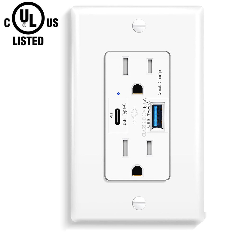 20A GFCI Outlet Tamper Resistant,Weather Resistant,Automatic T