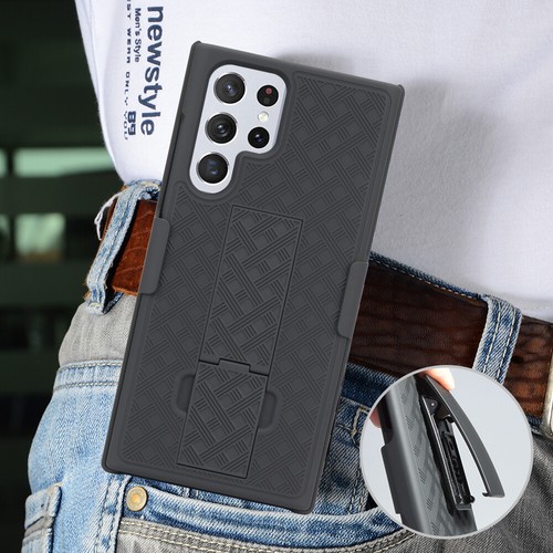 Armor Shell Case Belt Clip Cover For Samsung Galaxy S23 S22 S10 S9