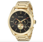 Nixon Bullet Chronograph Gold Watch With Black Face, 42mm, A366 510, NIB
