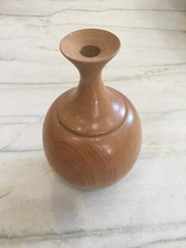 Artisan Hand Turned Maple Wooden Vase