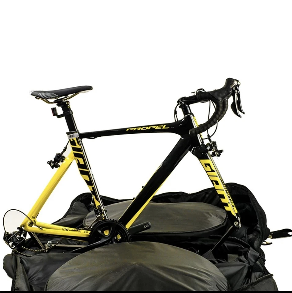 2X2 New Bicycle Bike Travel Bag Transport Case with wheels for TT and Road bikes - Image 2 of 4