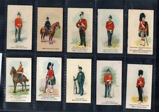 10 Rare Cigarette cards 1916 Siam (Old Thailand) British Military regiments #194