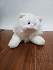 Vintage 1984 Tonka Pound Puppies Purries White Kitty Cat Plush Large 14" Long