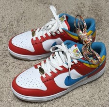 Men  s Size 9.5 2022LeBron James x Fruity Pebbles x Nike Dunk Low