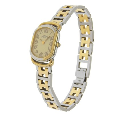 Hermès Rally Watch RA1.240 Stainless Steel with Gold Plated  display picture 2