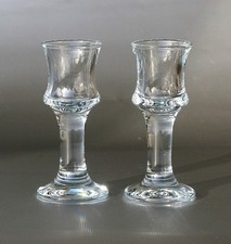 2 Holmegaard, Skips Schnapsgläser Design. Peer Lütken, H. ~12cm,~160g, ~Vintage