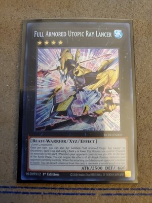 x1 Full Armored Utopic Ray Lancer - BLTR-EN003 - Secret Rare - 1st Edition Yu-Gi