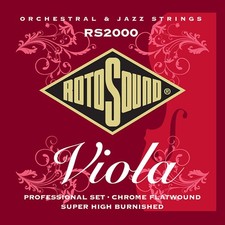 Rotosound RS2000 Chrome Flatwound Viola Strin...
