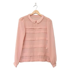 Auth LANVIN en Bleu - Light Pink Women's Cutsew