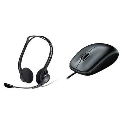 Logitech 960 Wired Headset, Stereo Headphones with Noise-Cancelling Microphone, 